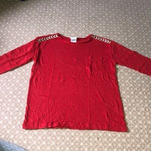 Red (with gold shimmer) Jcrew Shirt